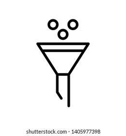 Filter icon vector on white background
