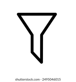filter icon vector with simple design