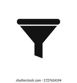 Filter Icon Vector. Simple Funnel Sign