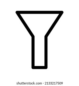 Ilustración de diseño del símbolo del vector de filtro