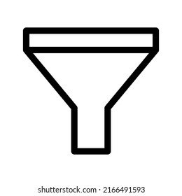 Ilustración de diseño del símbolo del vector de filtro