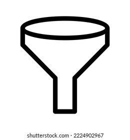 Ilustración de diseño del símbolo del vector de filtro