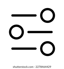 Ilustración de diseño del símbolo del vector de filtro