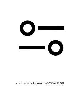 Filter Icon Vector Symbol Design Illustration. Settings icon. custom icon.