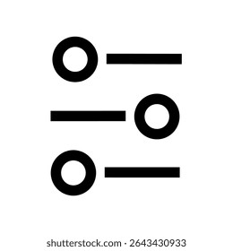 Filter Icon Vector Symbol Design Illustration. Settings icon. custom icon.