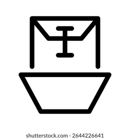 Ilustração de design de símbolo de vetor de ícone de filtro