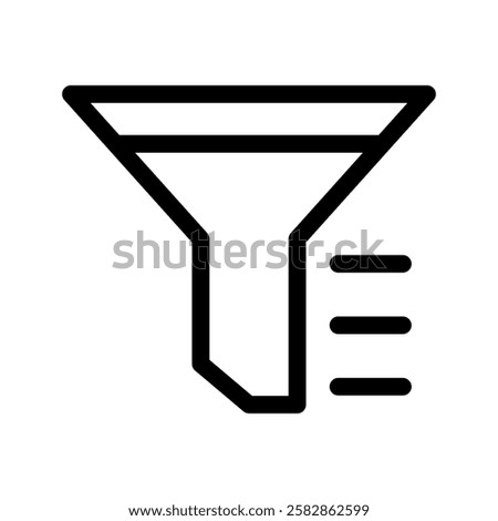 Filter Icon Vector Symbol Design Illustration