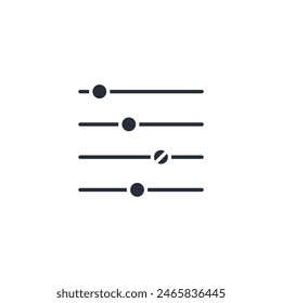 Filternes Symbol. Vektorgrafik.Editierbarer Strich.Lineares Stilzeichen zur Verwendung Webdesign,logo.Symboldarstellung.