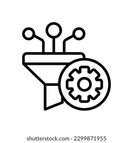 icono de filtro para el diseño de tu sitio web, logotipo, aplicación, interfaz de usuario.