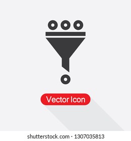 Filter Icon,Funnel Icon Vector Illustration Eps10