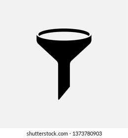 Filter Icon.Funnel Illustration As A Simple Vector Sign & Trendy Symbol for Design, Websites, Presentation or Application.