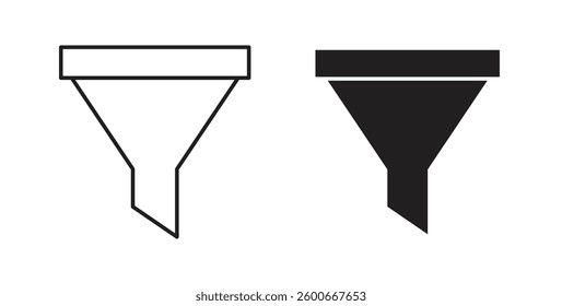 Filter icons graphics set vectors