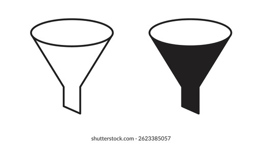 Iconos del Filtrar en el fondo blanco para el Web