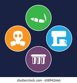 Filter icons set. set of 4 filter filled icons such as cigarette, coffee machine, filter
