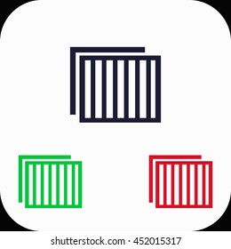 Filter Illustration set. Blue, green, red icon.