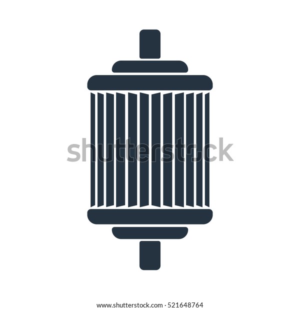 filter isolated icon on white background, auto service,\
repair, car detail 