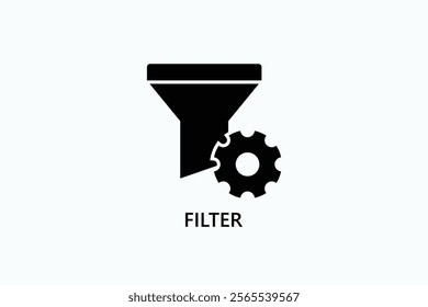 Filter Isolated Vector, Icon Or Logo Sign Symbol Illustration