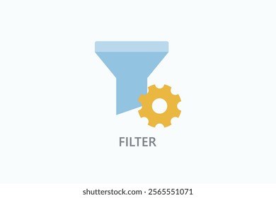 Filter Isolated Vector, Icon Or Logo Sign Symbol Illustration