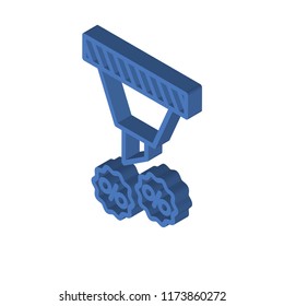 Filter isometric left top view 3D icon