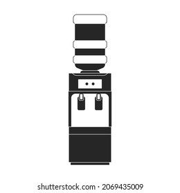 Icono del vector de la jarra de filtro.Icono del vector negro aislado en la jarra del filtro de fondo blanco.