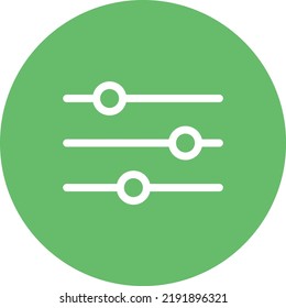 Filter line circle icon vector image. Can also be used for web apps, mobile apps and print media.