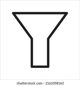 Filter line icon. linear style sign for mobile concept and web design. Filter outline vector icon. Symbol, logo illustration. Pixel perfect vector graphics