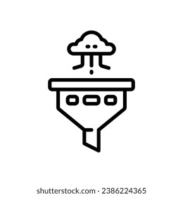 filter line icon. vector icon for your website, mobile, presentation, and logo design.