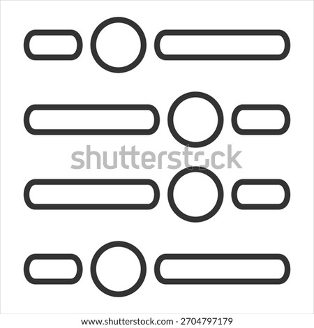 Filter Outline Icon Vector Illustration