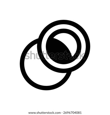 Filter. Outlined stroke vector icon with black-filled details.