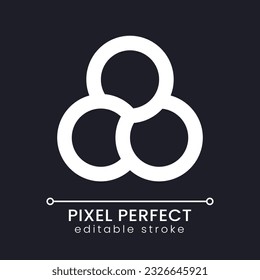 Filter pixel perfect white linear ui icon for dark theme. Overlay effect for video editing. Software tool. Vector line pictogram. Isolated user interface symbol for night mode. Editable stroke