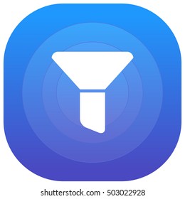 Filter Purple - blue circular UI/UX App Icon / Logo Design