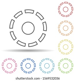 Filter sign in multi color style icon. Simple thin line, outline vector of image icons for ui and ux, website or mobile application