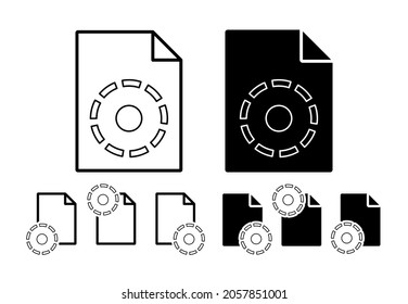 Filter sign vector icon in file set illustration for ui and ux, website or mobile application