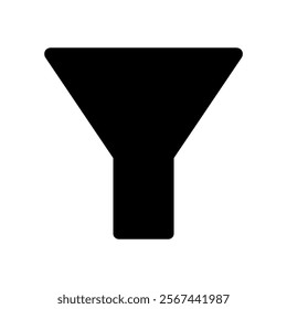 Filter silhouette icon. Vector image