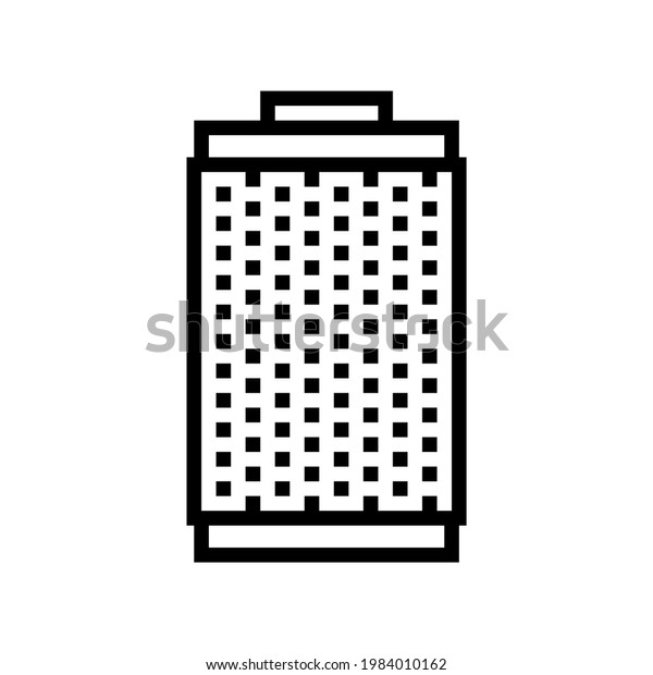 filter smoke line icon vector. filter\
smoke sign. isolated contour symbol black\
illustration
