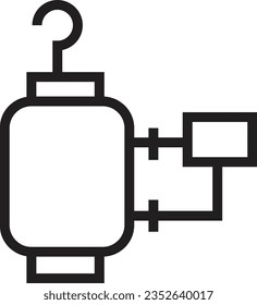 Filter Sort Swimming Outline Icon