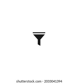 filter standar black icon isolated white background, for web, app, and presentation 