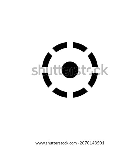 filter tilt shift Icon. Flat style design isolated on white background. Vector illustration