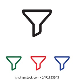 filter tool icon vector illustration