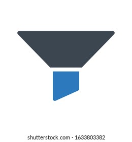 filter vector glyph color icon 