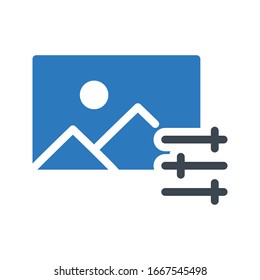 filter vector glyph color icon 
