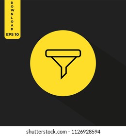 Filter vector icon