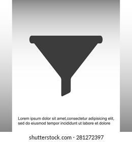 Filter vector icon