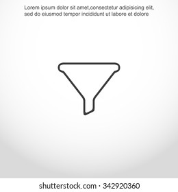 Filter vector icon