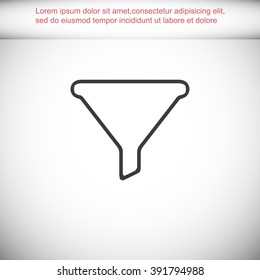 Filter vector icon