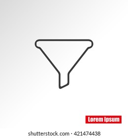 Filter vector icon
