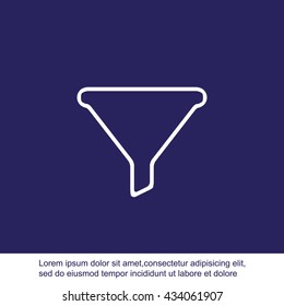 Filter vector icon
