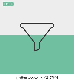 Filter vector icon
