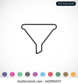 Filter vector icon