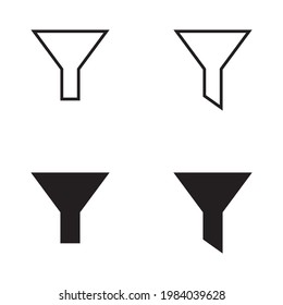 Filter vector icon for apps and web sites
